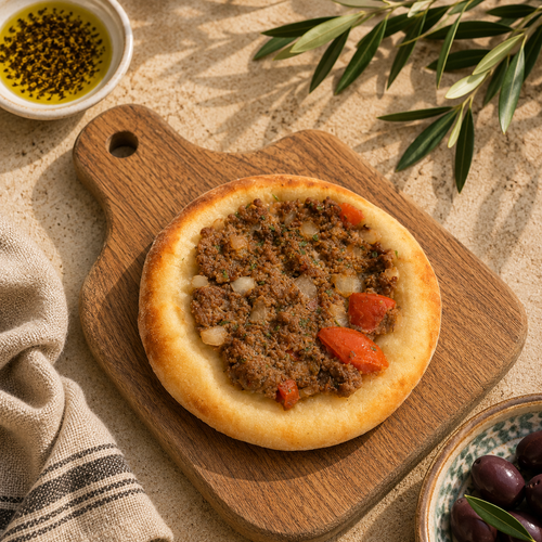 Beef Open Esfiha freshly baked by Burleigh Bites Gold Coast