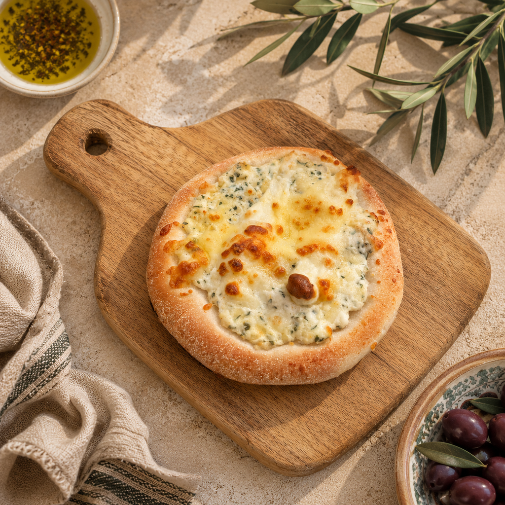 Cheese Open Esfiha freshly baked by Burleigh Bites Gold Coast