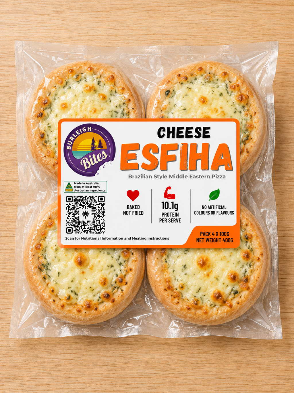 Cheese Open Esfiha - Frozen Pack