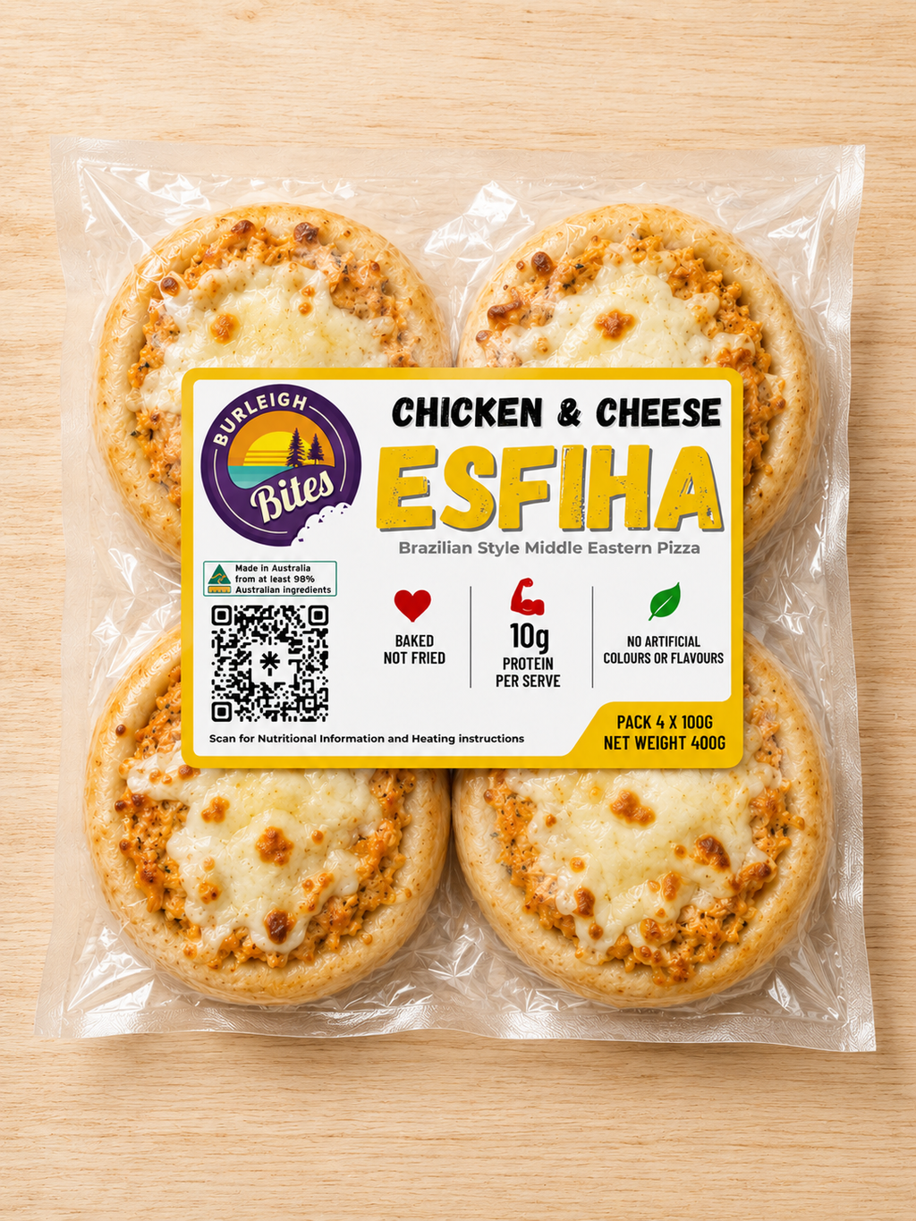 Chicken Open Esfiha - Frozen Pack