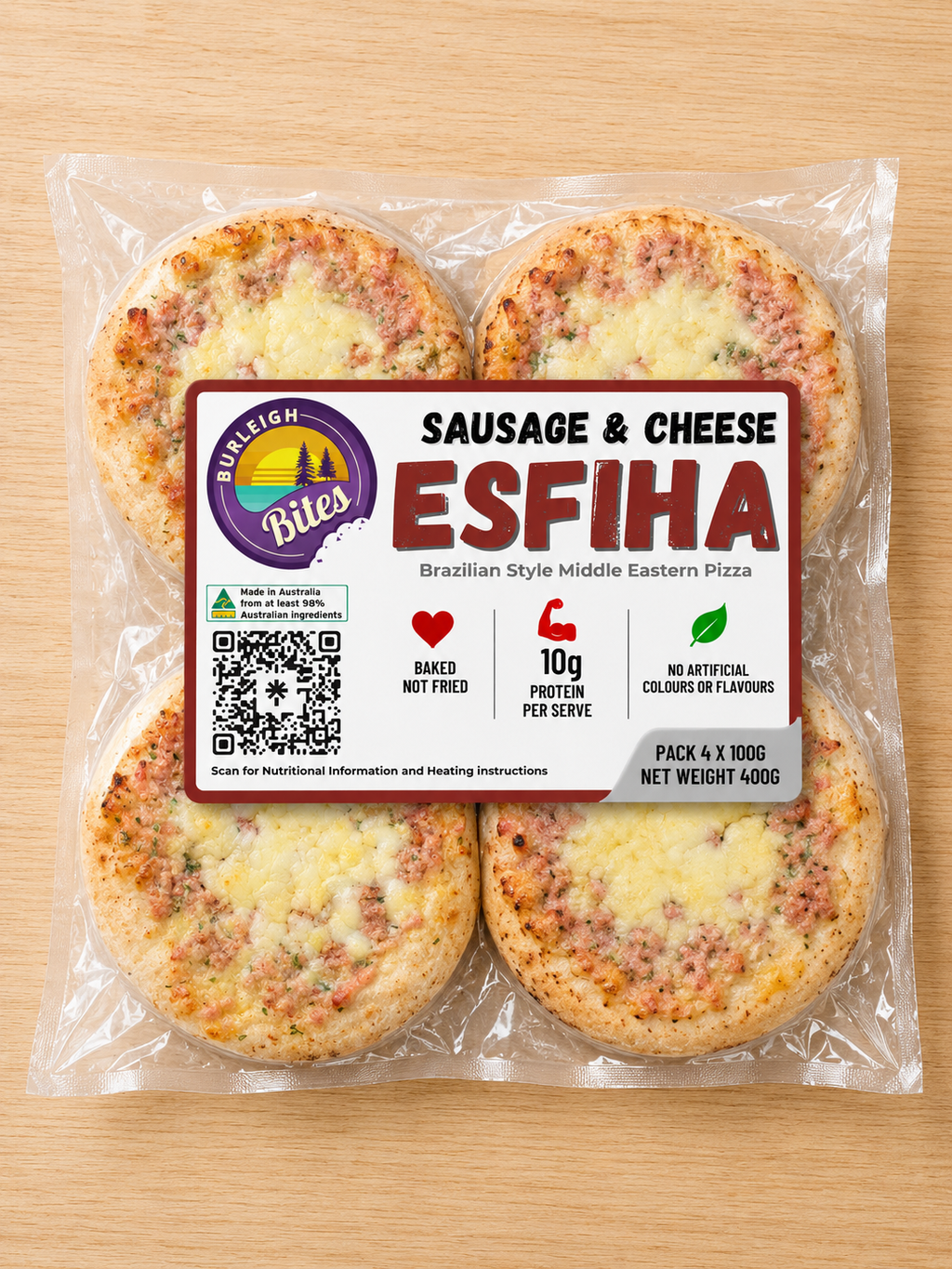 Calabrese Open Esfiha - Frozen Pack