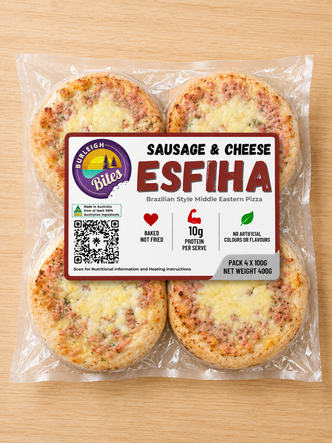 Calabrese Open Esfiha - Frozen Pack